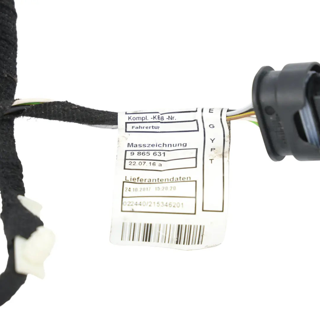 Mini Cooper F55 Wiązka Elektryczna Drzwi Przednich Strona Kierowcy - SKU 9865634 - Numer Części 9865634
