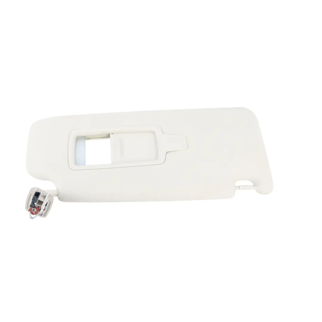 Sun Visor Cover Panel Front Right O/S Elfenbeinweiss Ivory to BMW U06 U11 with Part number 9874240 BMW U06 U11 Sun Visor Cover Panel Front Right O/S Elfenbeinweiss Ivory - SKU 9874240 - Part number 9874240