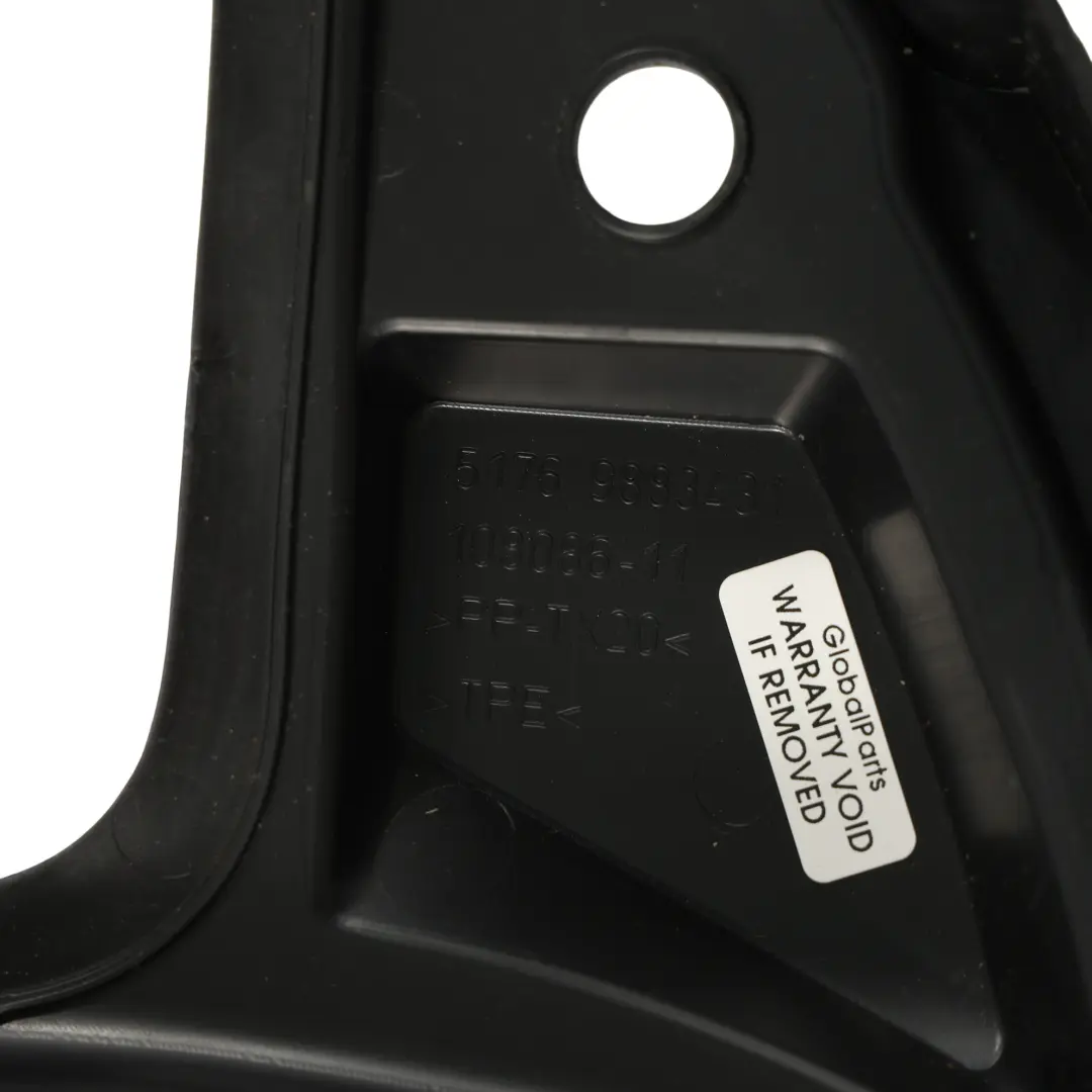 BMW U10 U11 U12 Guarnizione Supporto Cofano Motore Sinistra - SKU 9883431 - Numero di parte 9883431