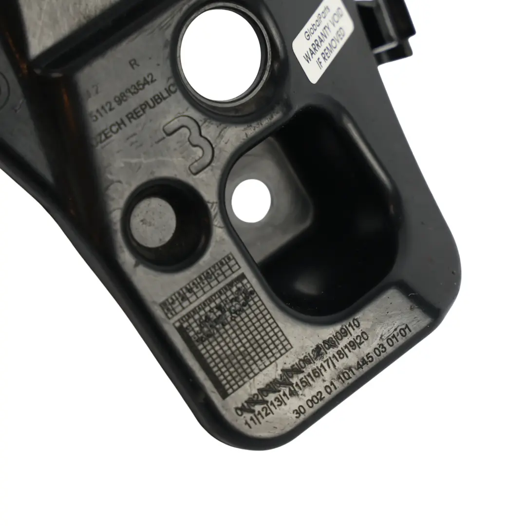 BMW U06 X1 U11 Support Fixation Coin Pare-Chocs Arrière Droit - SKU 9883542 - Numéro de pièce 9883542