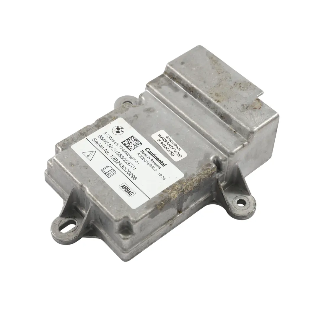 BMW G11 G12 G30 G31 G32 F93 F97 Airbag ECU Control Unit Module - SKU 9890597 - Part number 9890597