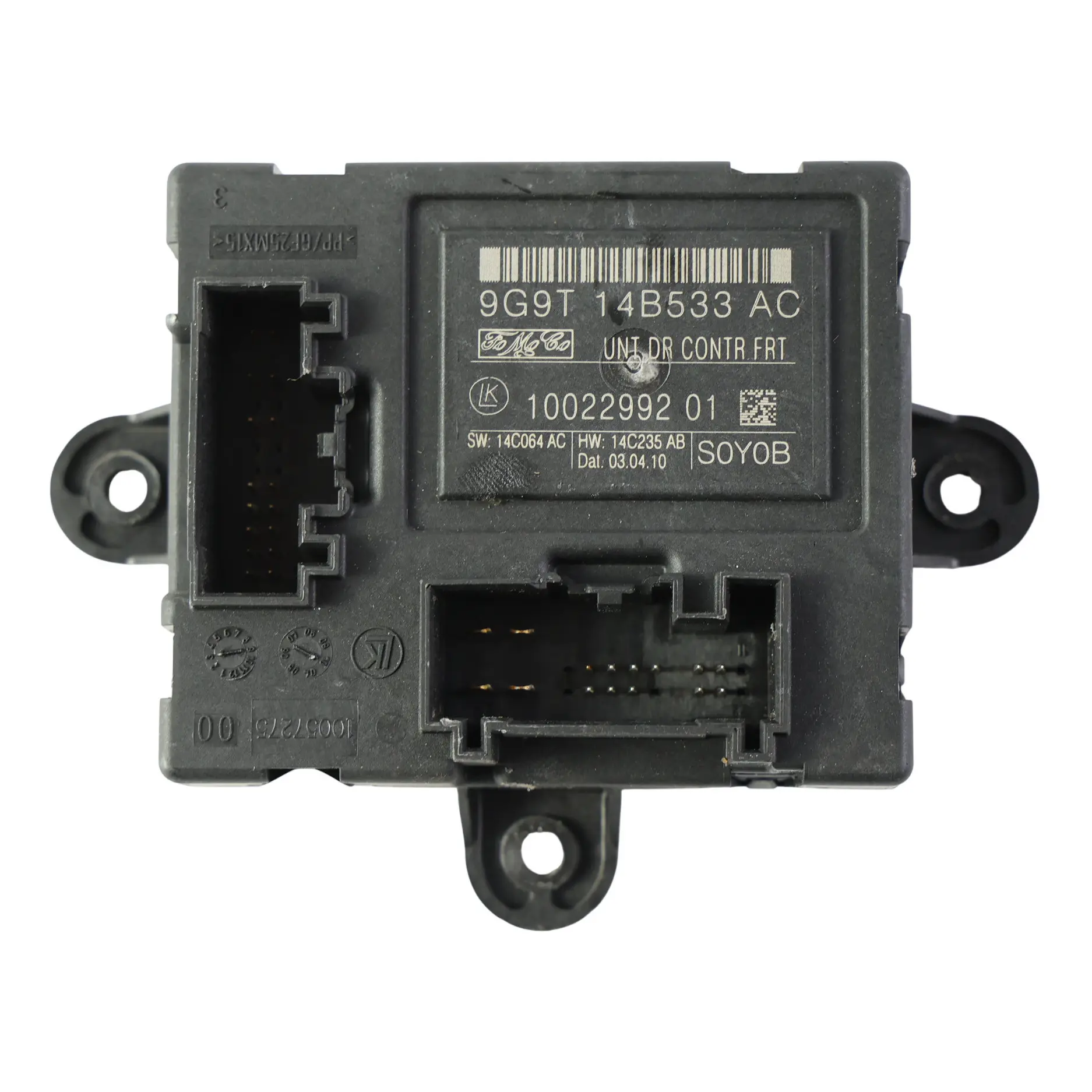 Ford Mondeo MK4 Module Contrôle Porte Avant Côté Conducteur 9G9T-14B533-AC
