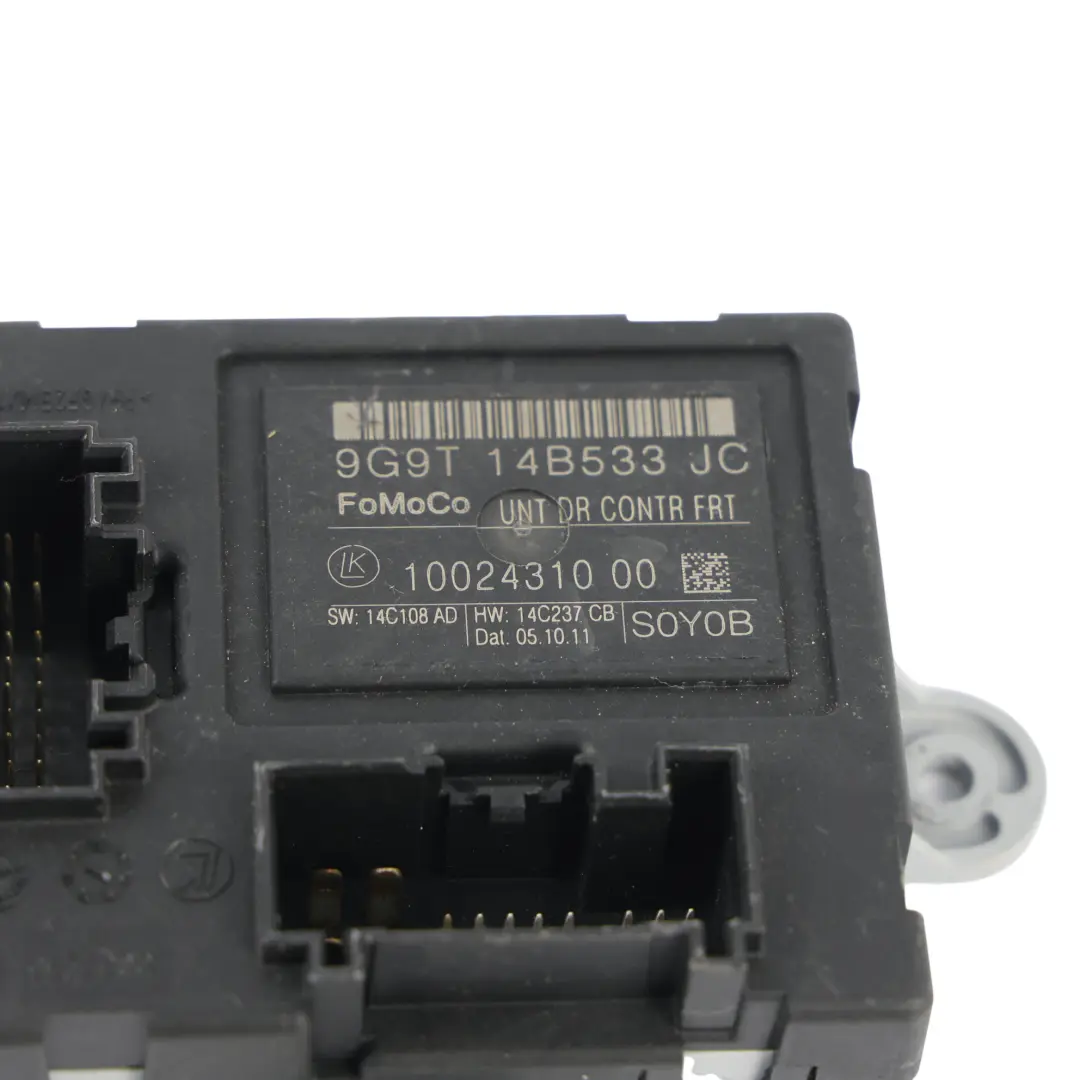 Ford Galaxy Mondeo MK4 Module Contrôle Porte Avant Côté Passager - SKU 9G9T-14B533-JC - Numéro de pièce 9G9T-14B533-JC