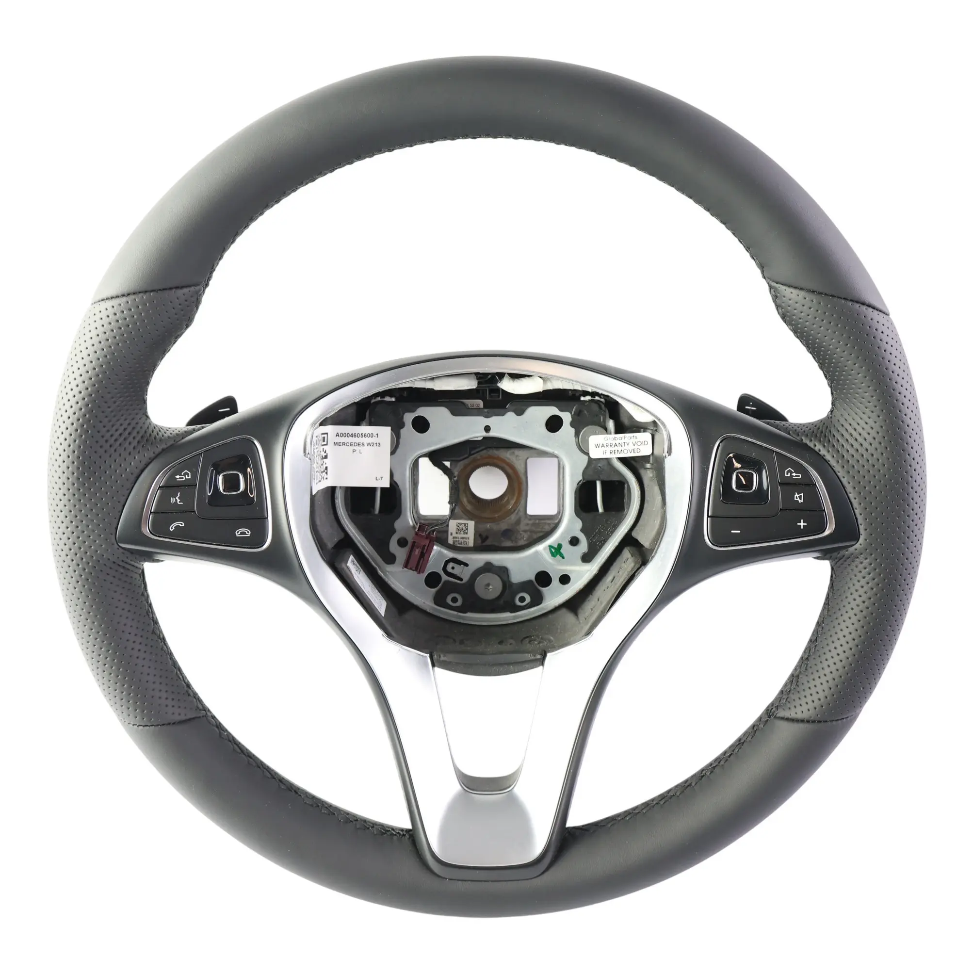Mercedes W213 NOUVEAU Volant sport en cuir noir multifonction A0004605600