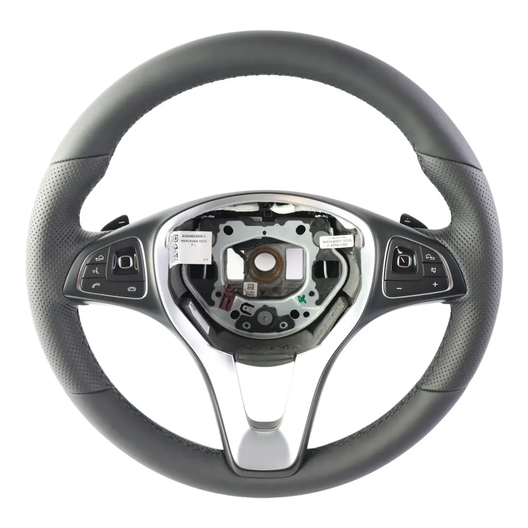 NOUVEAU Volant sport en cuir noir multifonction pour Mercedes W213 à propos du numéro de pièce A0004605600 Mercedes W213 NOUVEAU Volant sport en cuir noir multifonction - SKU A0004605600-1 - Numéro de pièce A0004605600