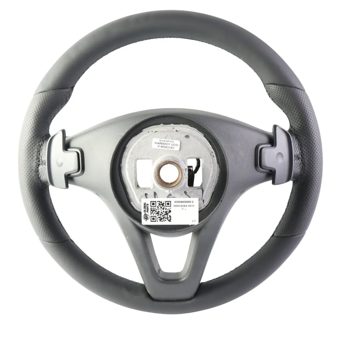 Mercedes W213 Kierownica NOWA Czarna Skóra Łopatki Multifunkcja - SKU A0004605600-2 - Numer Części A0004605600