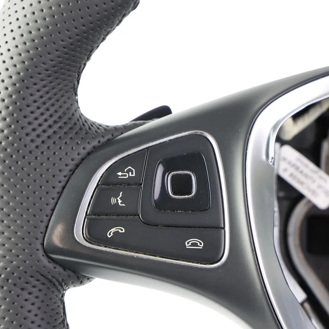 Leather Sport Steering Wheel Paddle Shift to Mercedes W213 NEW Black with Part number A0004605600 Mercedes W213 NEW Black Leather Sport Steering Wheel Paddle Shift - SKU A0004605600-2 - Part number A0004605600