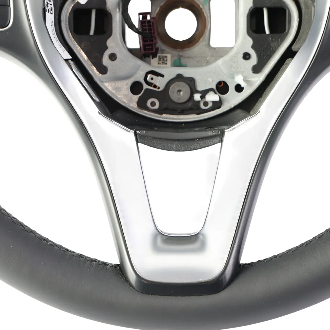 Mercedes W213 Kierownica NOWA Czarna Skóra Łopatki Multifunkcja - SKU A0004605600-2 - Numer Części A0004605600