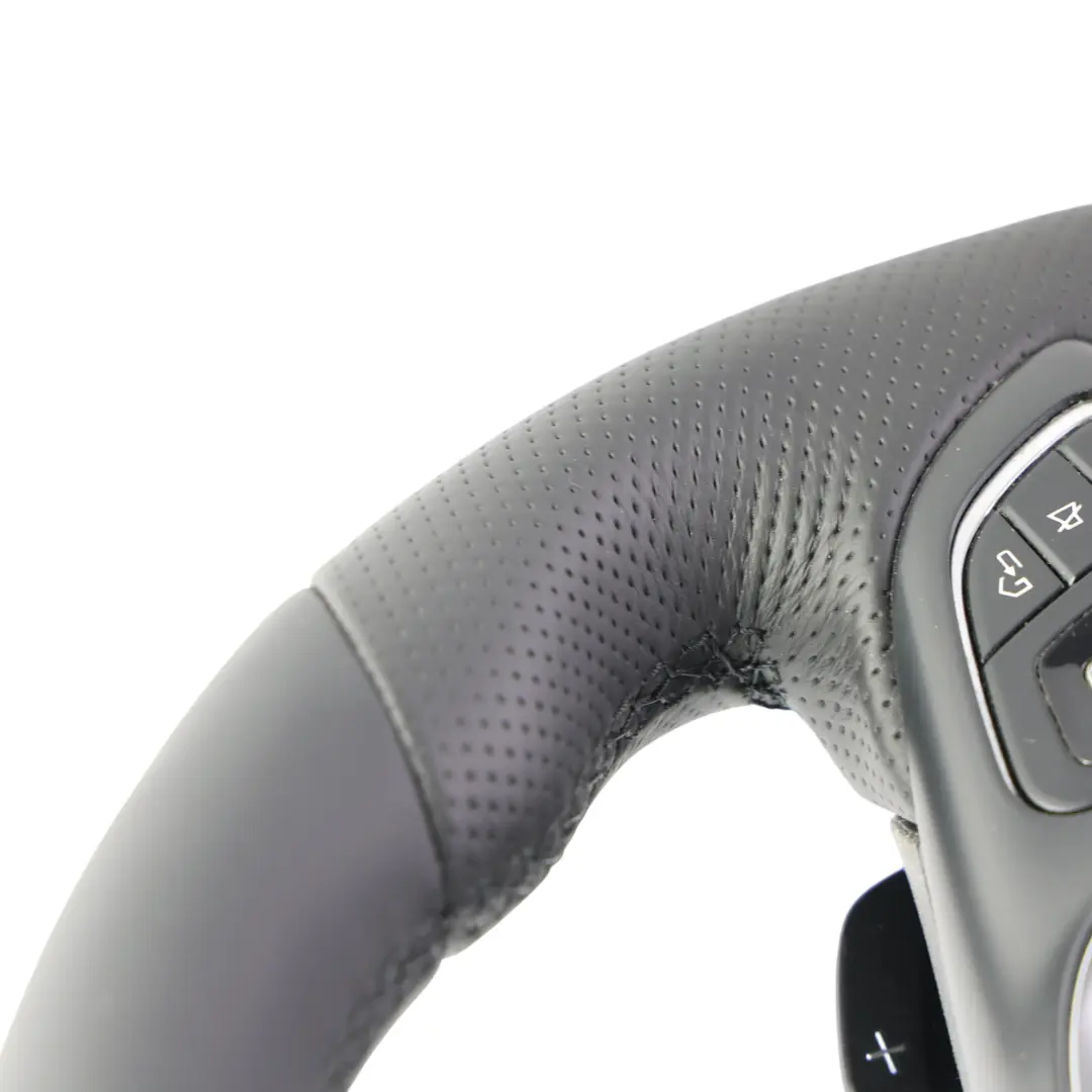 Mercedes W213 NUOVO Volante Sportivo in Pelle Nera Cambio al Volante - SKU A0004605600-2 - Numero di parte A0004605600