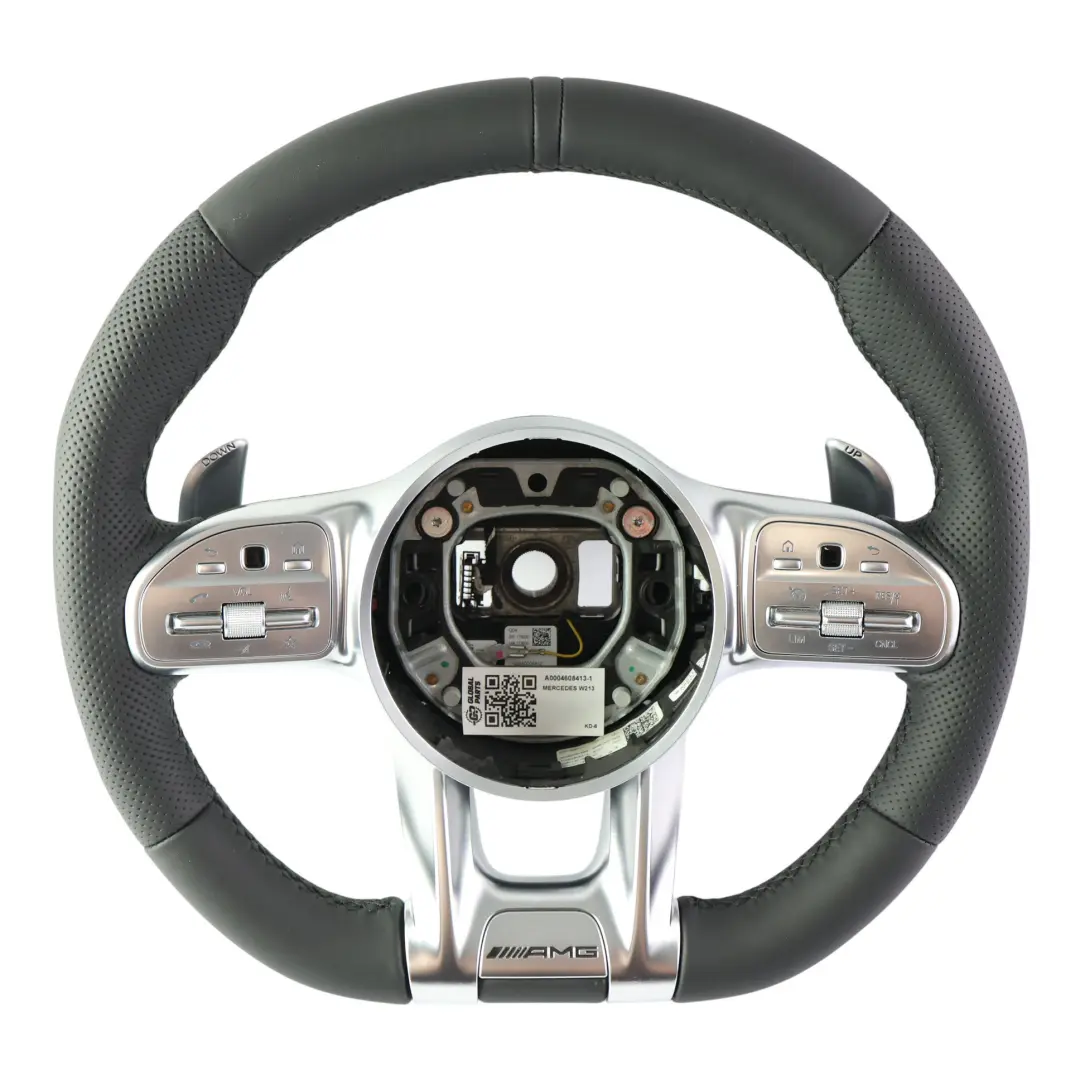 Lenkrad NEU Schwarz Leder Schaltwippen für Mercedes W177 W213 AMG mit Teilenummer A0004608413 Mercedes W177 W213 AMG Lenkrad NEU Schwarz Leder Schaltwippen - SKU A0004608413-1 - Teilenummer A0004608413
