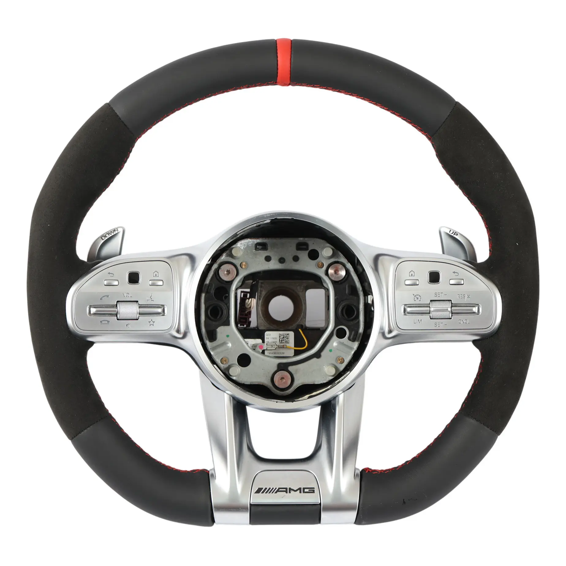 Mercedes W177 W213 AMG Steering Wheel NEW Black Leather Alcantara A0004608413