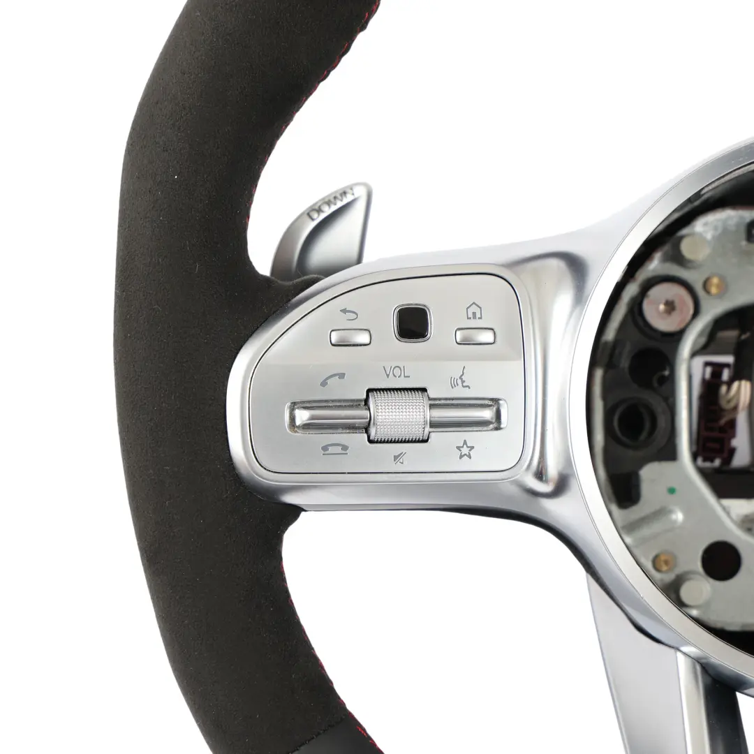 Mercedes W177 W213 AMG Steering Wheel NEW Black Leather Alcantara - SKU A0004608413-2 - Part number A0004608413