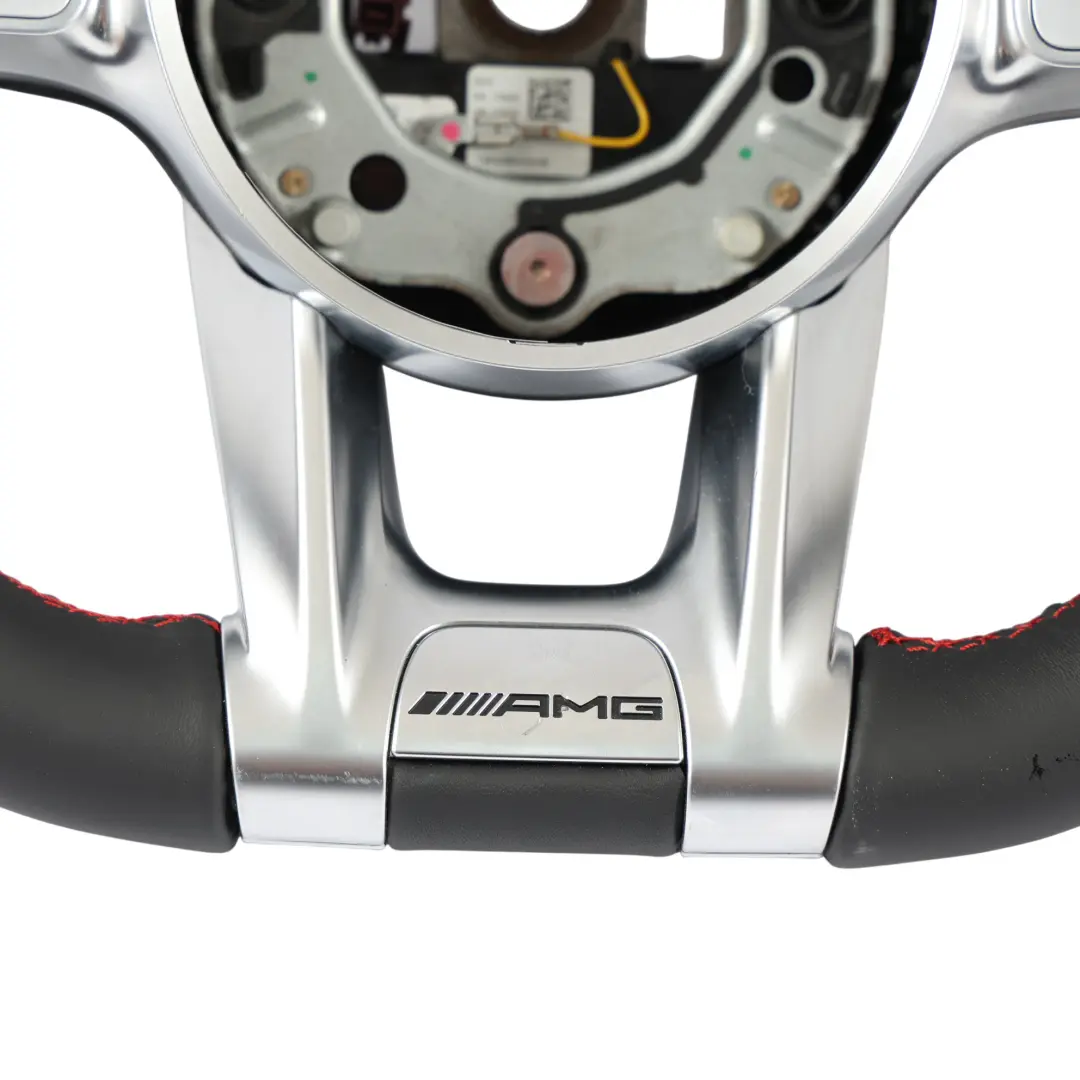 Steering Wheel NEW Black Leather Alcantara to Mercedes W177 W213 AMG with Part number A0004608413 Mercedes W177 W213 AMG Steering Wheel NEW Black Leather Alcantara - SKU A0004608413-2 - Part number A0004608413