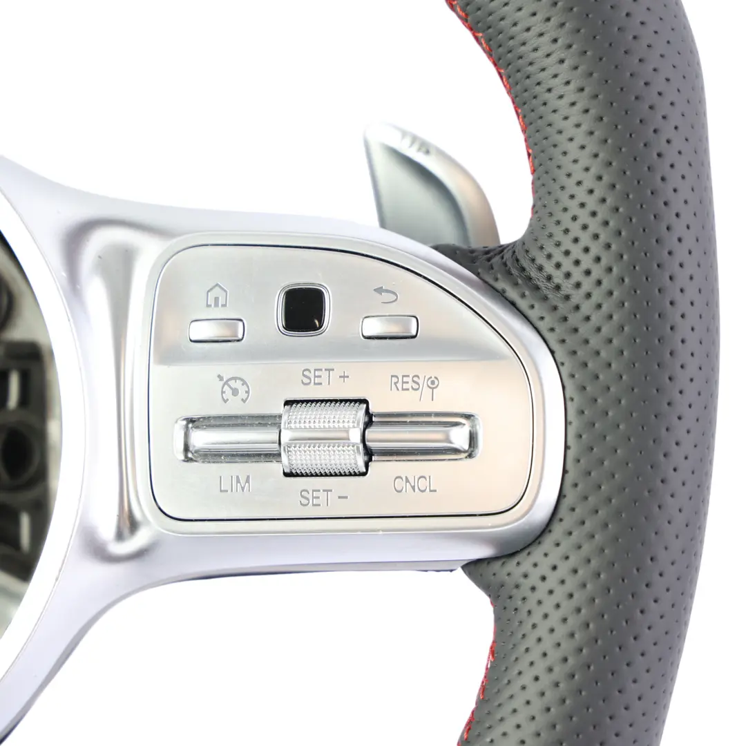 Mercedes W177 W213 AMG Steering Wheel NEW Black Leather Paddle Shift - SKU A0004608413-3 - Part number A0004608413