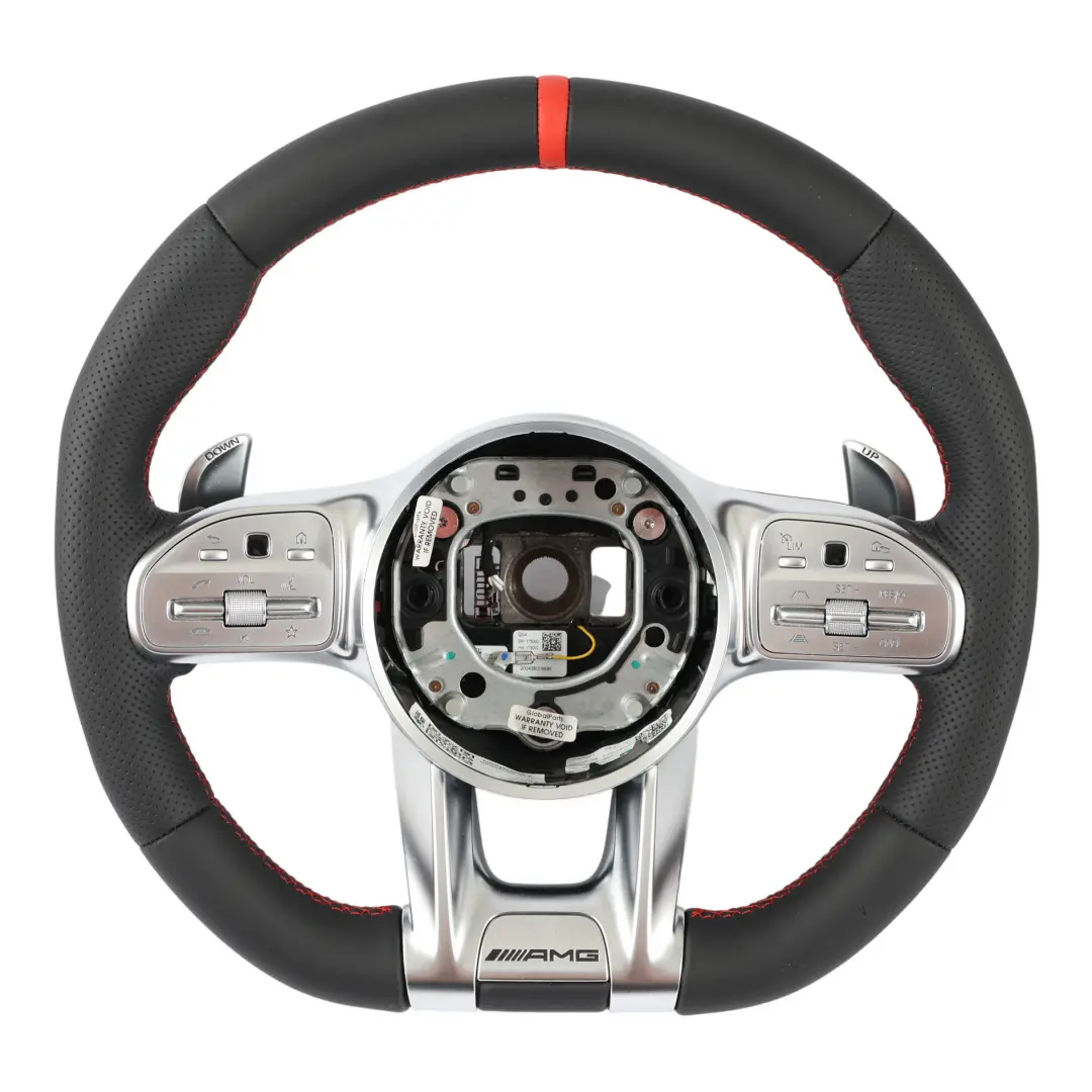 Mercedes W177 V177 AMG Volante NOVITÀ Nero Pelle Cambio Paddle - SKU A0004609908-2 - Numero di parte A0004609908