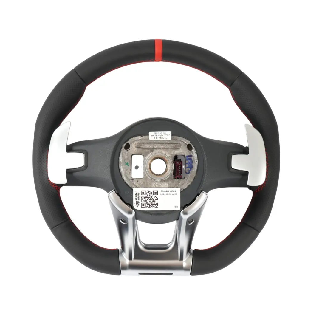 Steering Wheel NEW Black Leather Paddle Shift to Mercedes W177 V177 AMG with Part number A0004609908 Mercedes W177 V177 AMG Steering Wheel NEW Black Leather Paddle Shift - SKU A0004609908-2 - Part number A0004609908