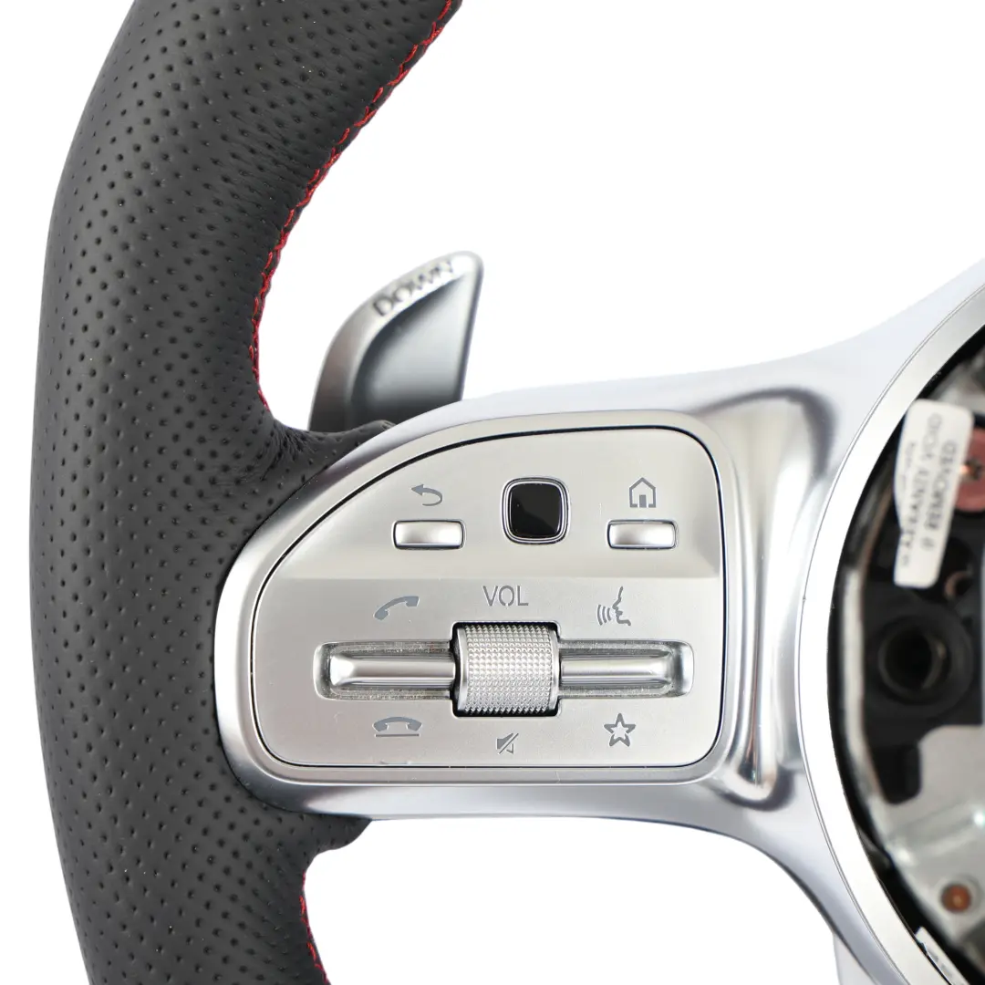 Steering Wheel NEW Black Leather Paddle Shift to Mercedes W177 V177 AMG with Part number A0004609908 Mercedes W177 V177 AMG Steering Wheel NEW Black Leather Paddle Shift - SKU A0004609908-2 - Part number A0004609908