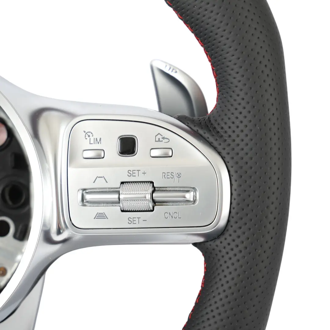 Steering Wheel NEW Black Leather Paddle Shift to Mercedes W177 V177 AMG with Part number A0004609908 Mercedes W177 V177 AMG Steering Wheel NEW Black Leather Paddle Shift - SKU A0004609908-2 - Part number A0004609908