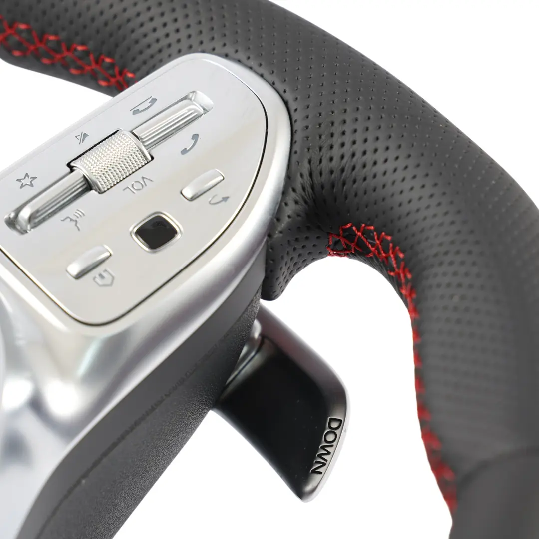 Mercedes W177 V177 AMG Steering Wheel NEW Black Leather Paddle Shift - SKU A0004609908-2 - Part number A0004609908