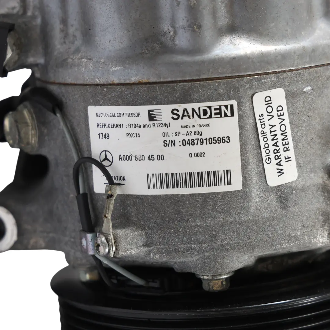  Klimakompressor Mercedes W205 W447 OM654 A/C Pumpe - SKU A0008304500 - Teilenummer A0008304500