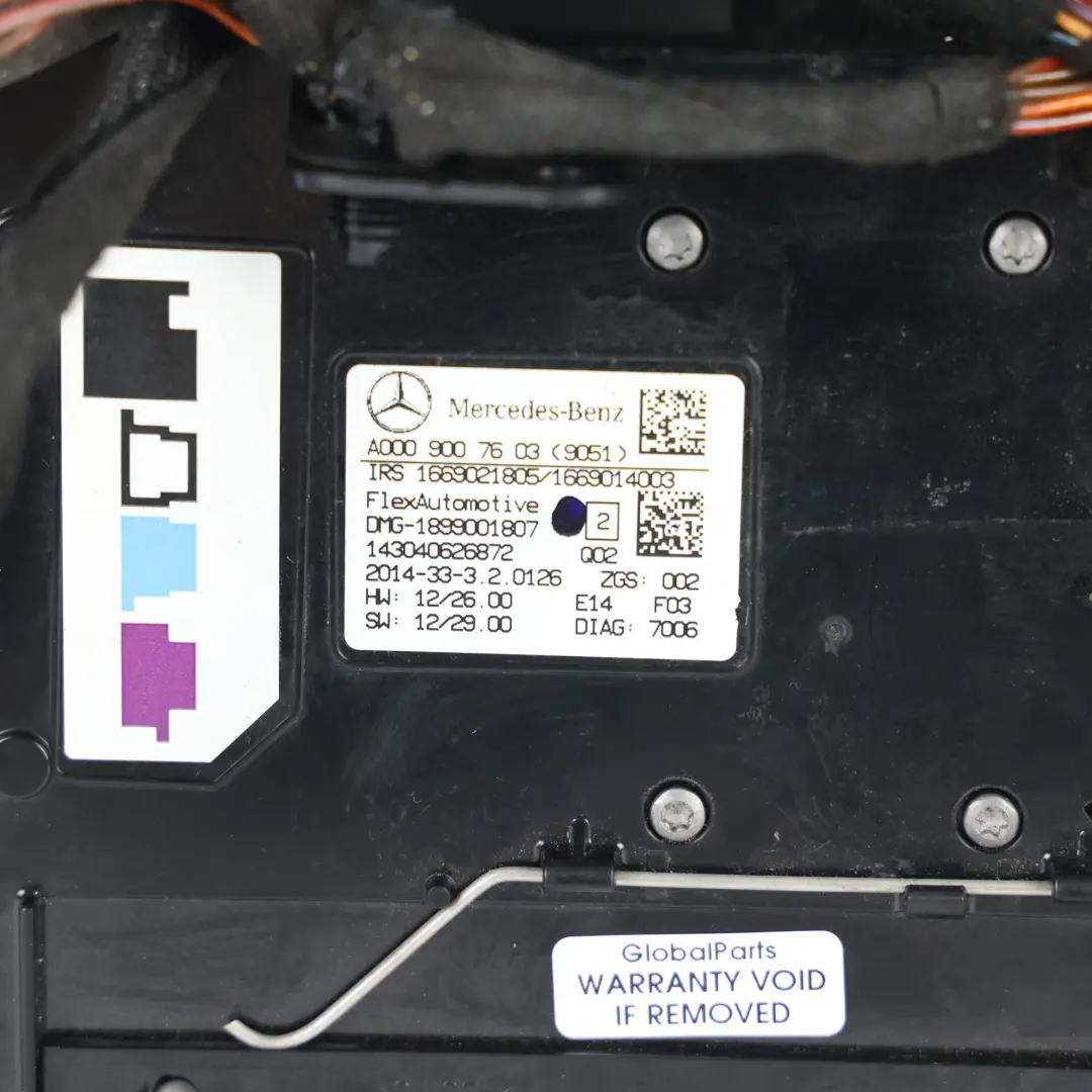 Mercedes W176 W246 Front Interior Roof Light Panoramic Roof Switch - SKU A0009007603 - Part number A0009007603