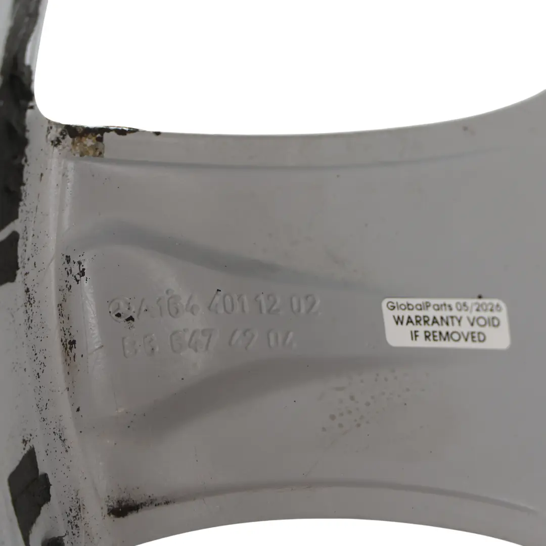 Mercedes W164 Wheel Rim Alloy 5 Spoke 19" 8J ET:60 Silver - SKU A1644011202-2 - Part number A1644011202