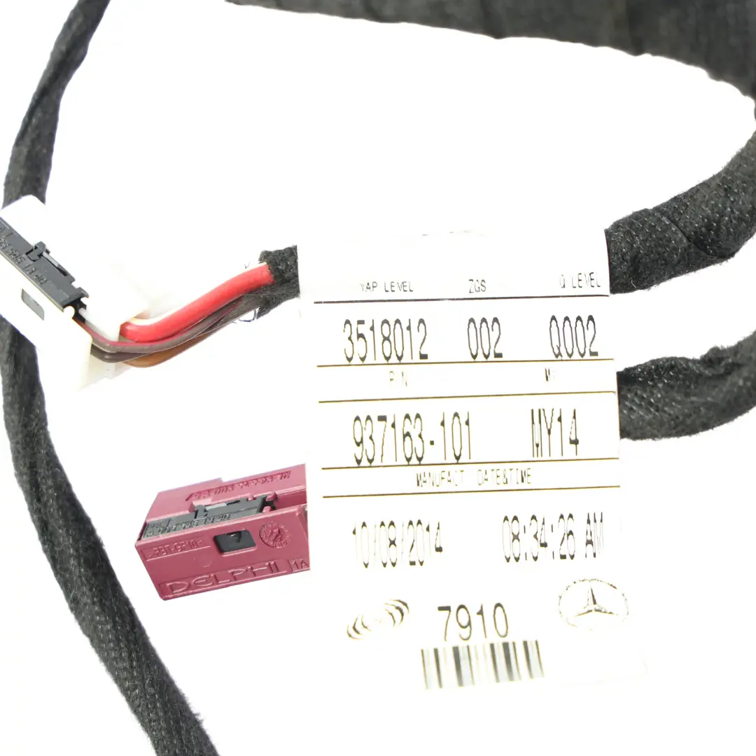 Door Wiring Loom Harness Cable Front Left N/S to Mercedes W166 with Part number A1664407910 Mercedes W166 Door Wiring Loom Harness Cable Front Left N/S - SKU RHD-A1664407910 - Part number A1664407910