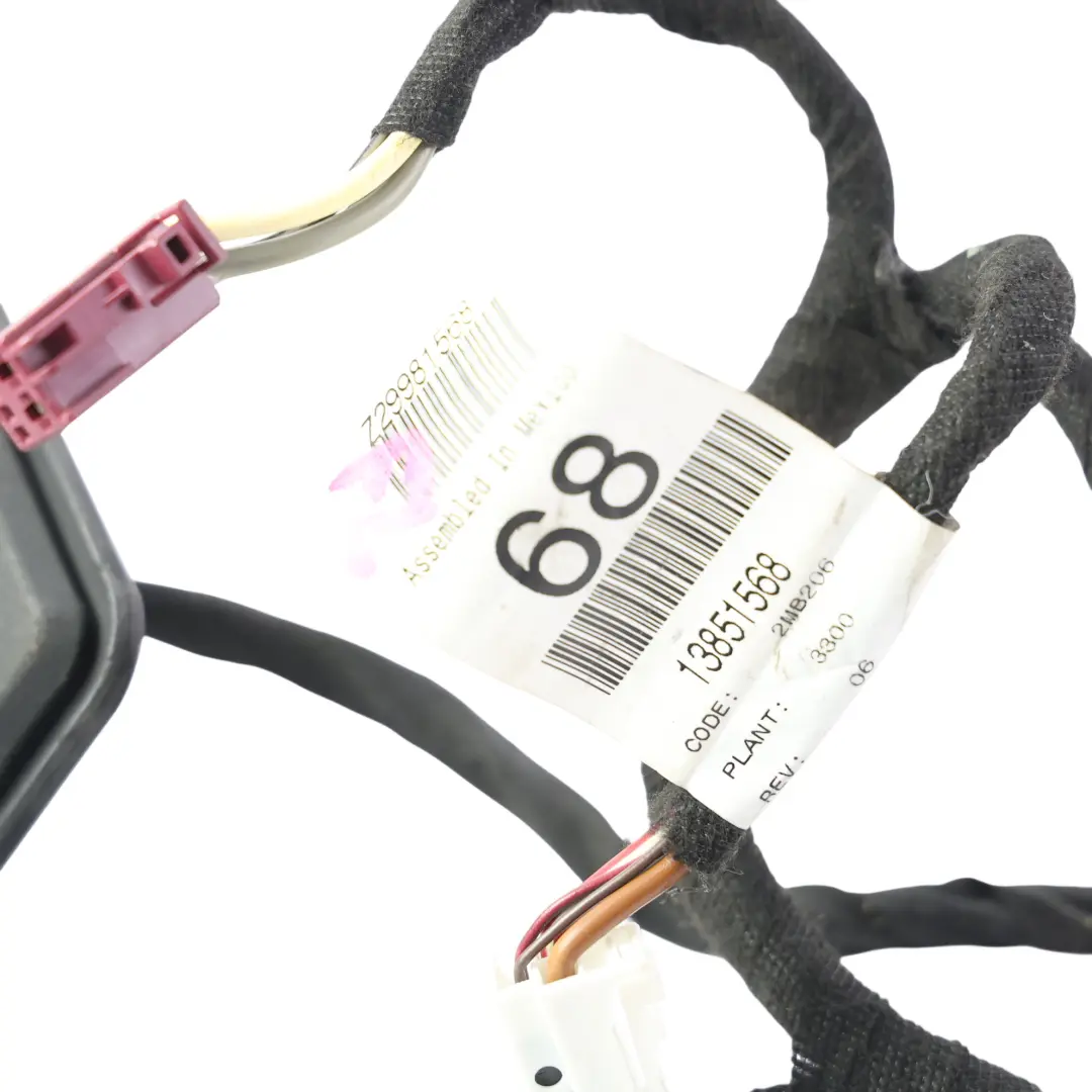 Mercedes W166 Door Wiring Loom Harness Cable Front Left N/S - SKU RHD-A1664407910 - Part number A1664407910