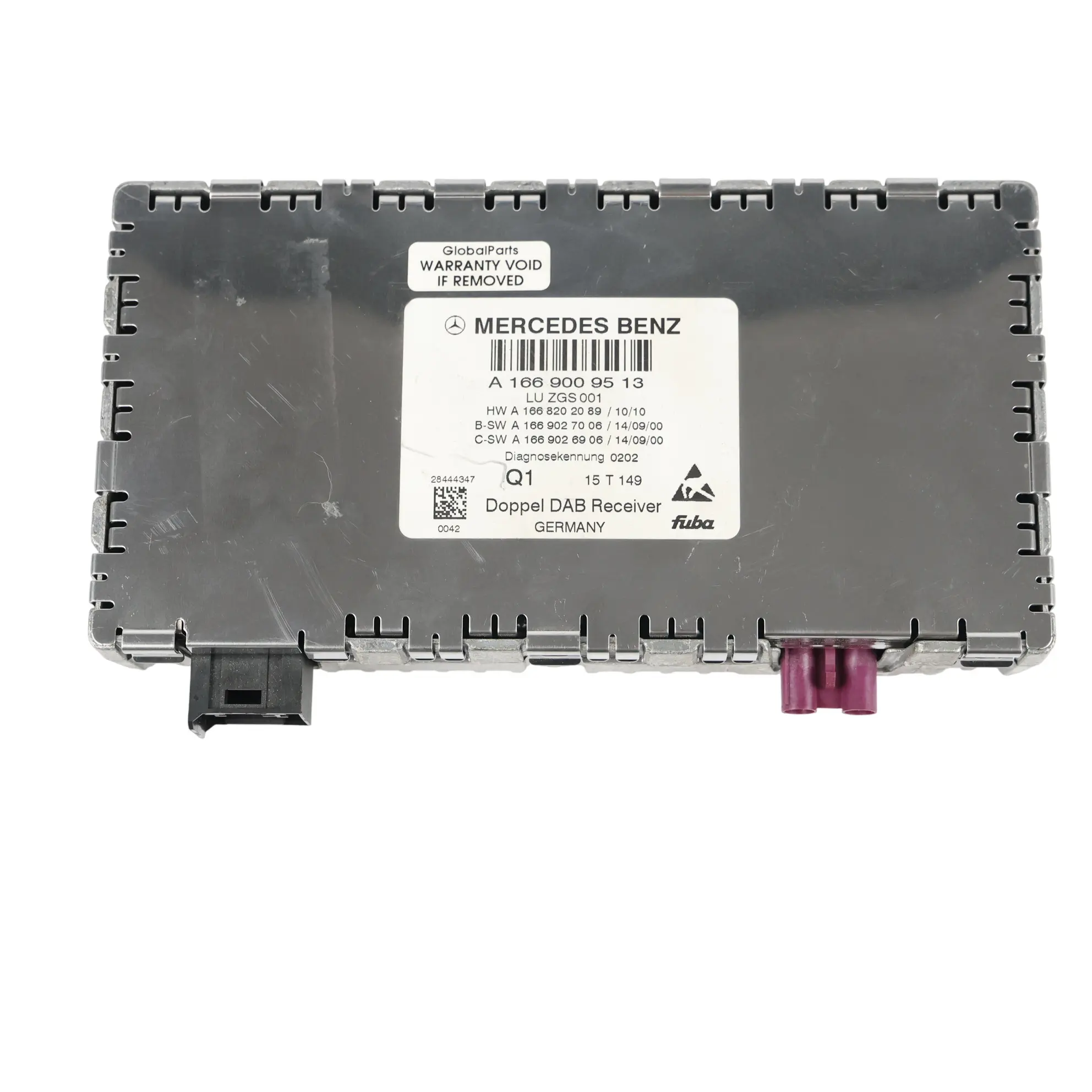 Mercedes W176 W204 Récepteur Radio DAB Module Unité Contrôle ECU A1669009513