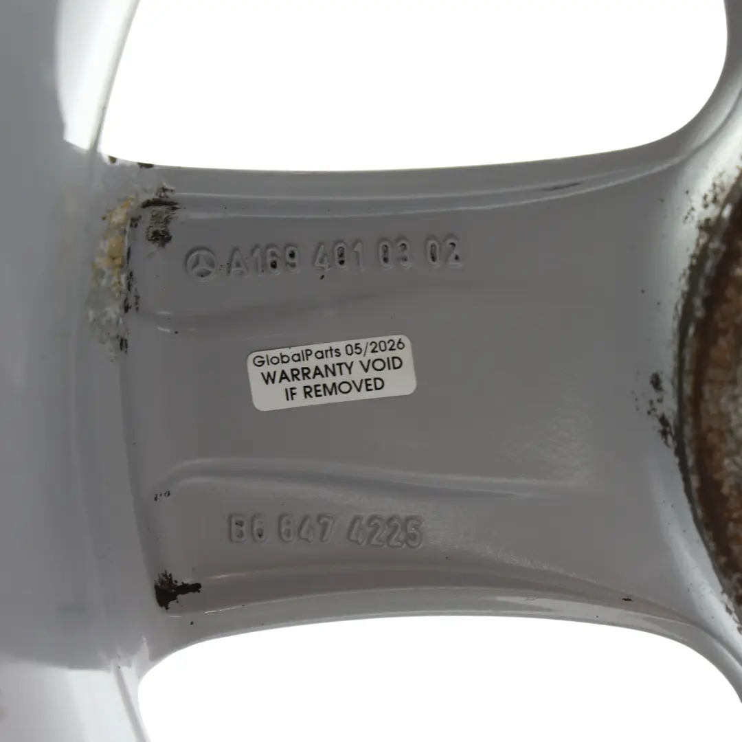 Mercedes W169 W245 Alloy Wheel Rim 16" 6J ET:46 - SKU A1694010302-3 - Part number A1694010302