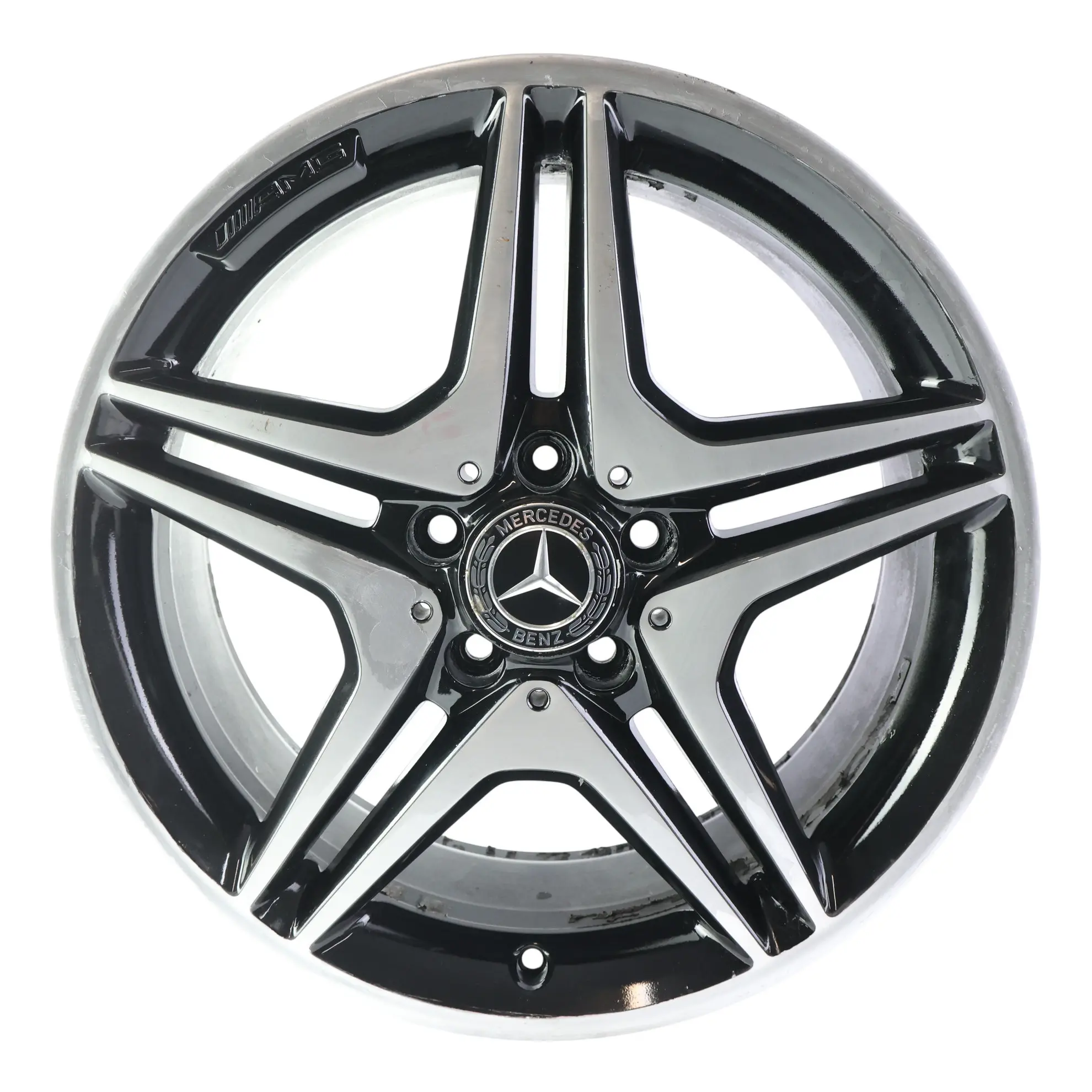 Mercedes W176 W246 AMG Wheel Alloy Rim 18" 5 Double Spoke ET:52 7.5J A1764010302