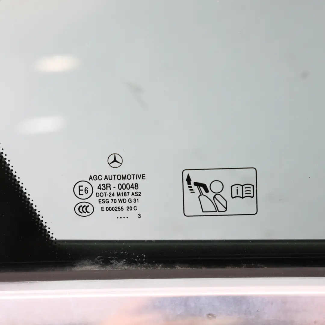 Mercedes W176 Tür hinten rechts Calcit Weiß - 650 - SKU A1767300205-CW - Teilenummer A1767300205