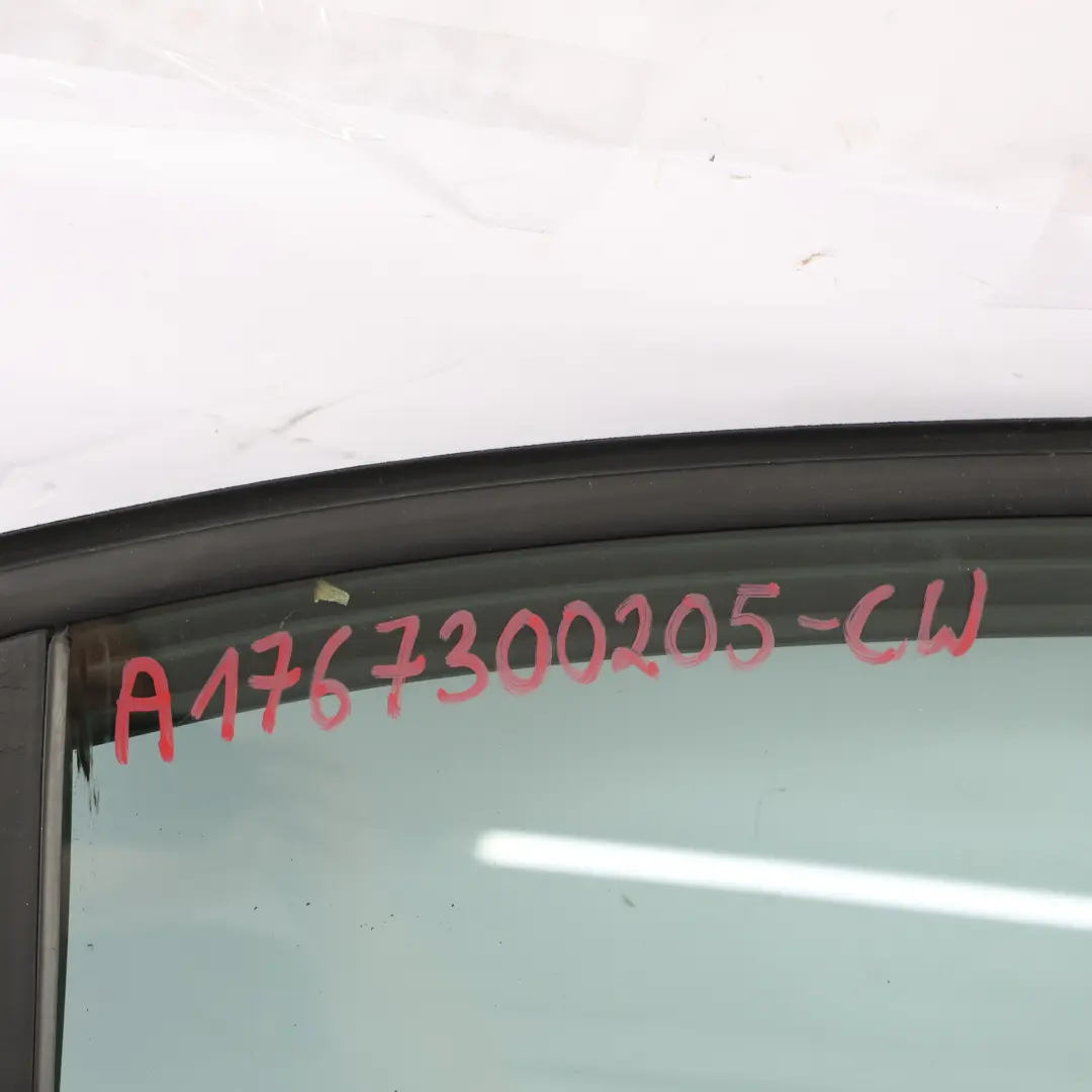 Door Rear Right O/S A-Class Calcite White - 650 to Mercedes W176 with Part number A1767300205 Mercedes W176 Door Rear Right O/S A-Class Calcite White - 650 - SKU A1767300205-CW - Part number A1767300205