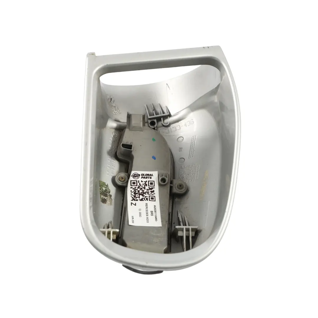 Mercedes W203 Couvercle Boîtier Rétroviseur Droit Argent Brillant 9744 - SKU A2038110460-BRS - Numéro de pièce A2038110460