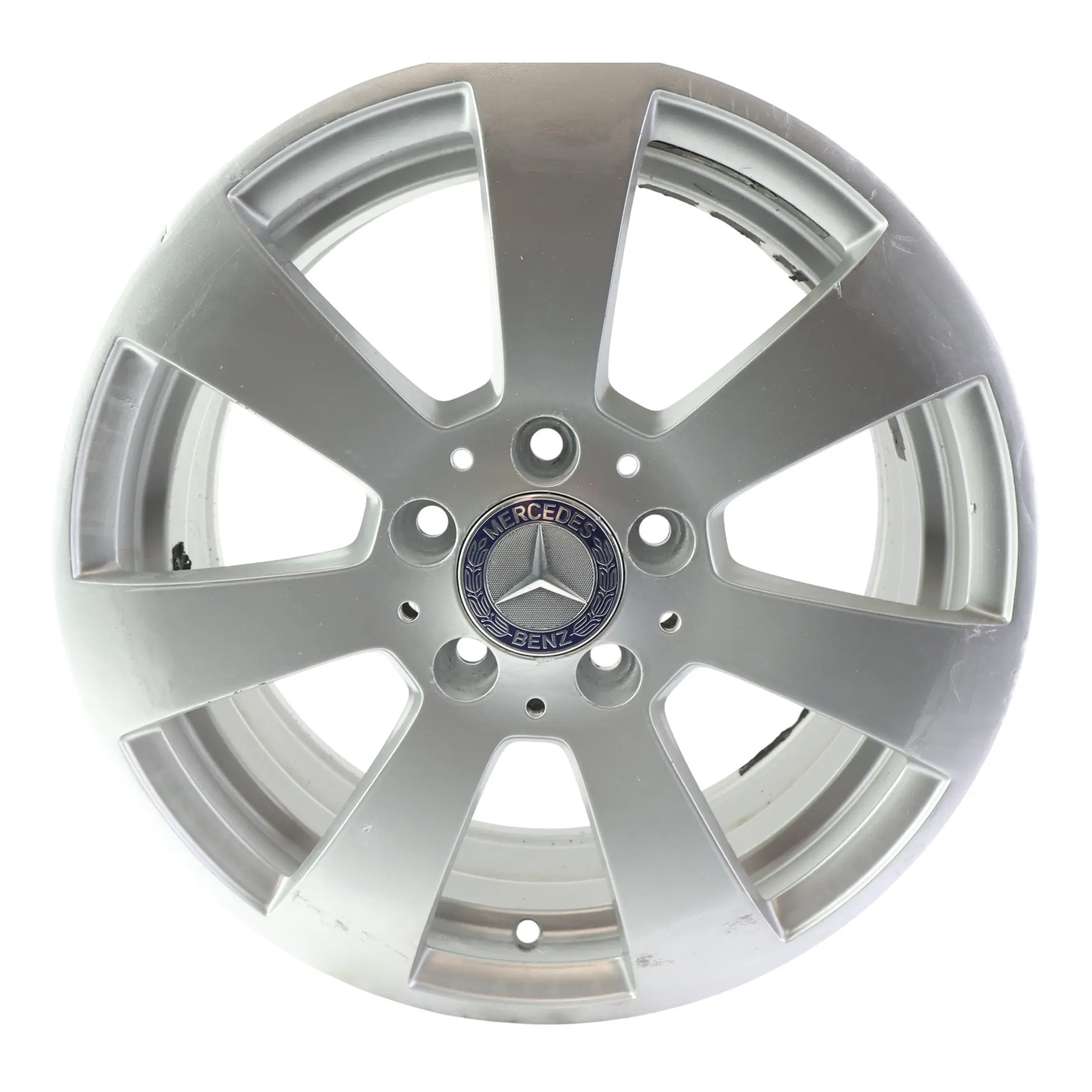 Mercedes W204 Argento 7 Fori Cerchio In Lega 16" ET:43 7J A2044011102