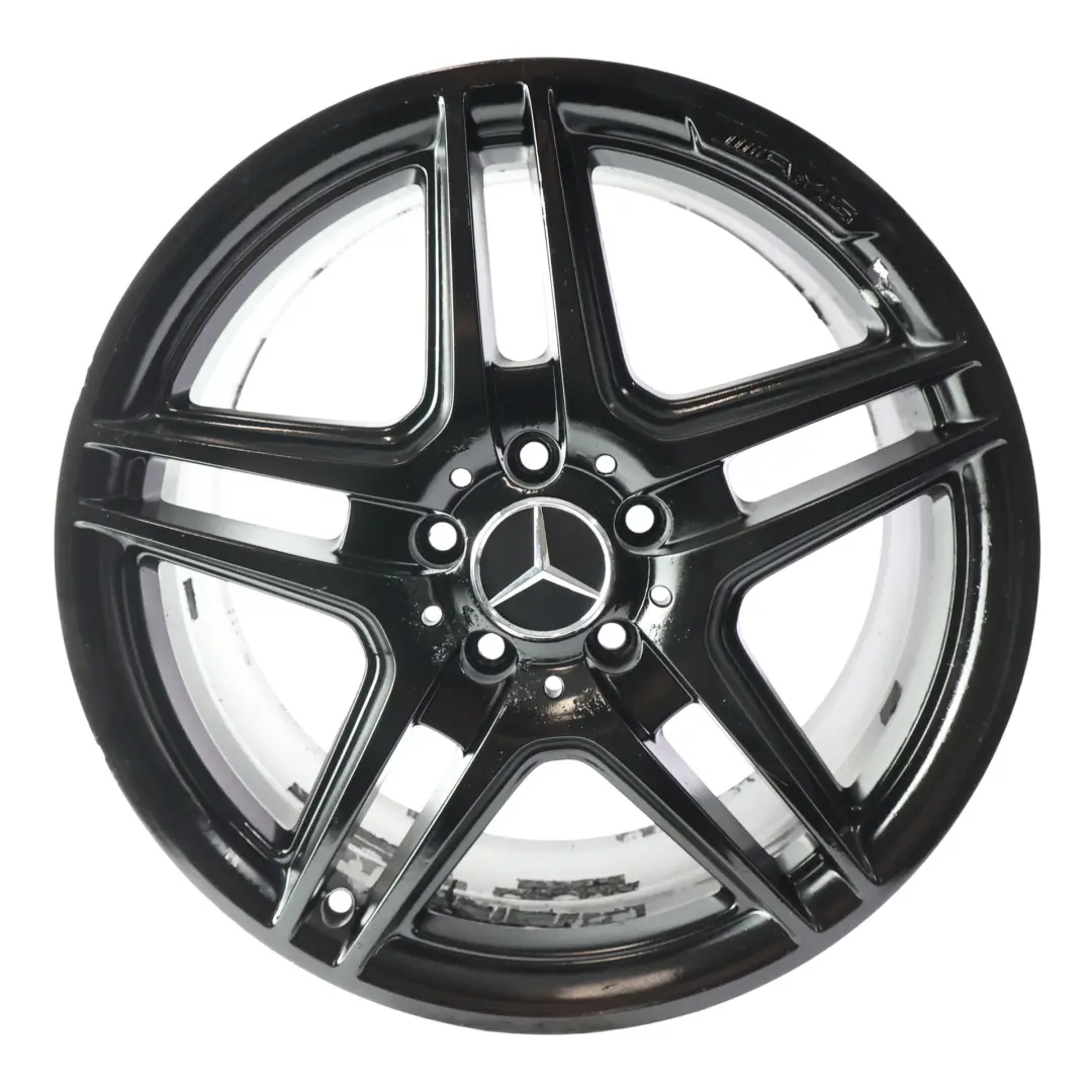 Nero Cerchio In Lega A 5 Doppie Razze 18" ET:50 8J per Mercedes W204 AMG con numero di parte A2044014102 Mercedes W204 AMG Nero Cerchio In Lega A 5 Doppie Razze 18" ET:50 8J - SKU A2044014102-1 - Numero di parte A2044014102