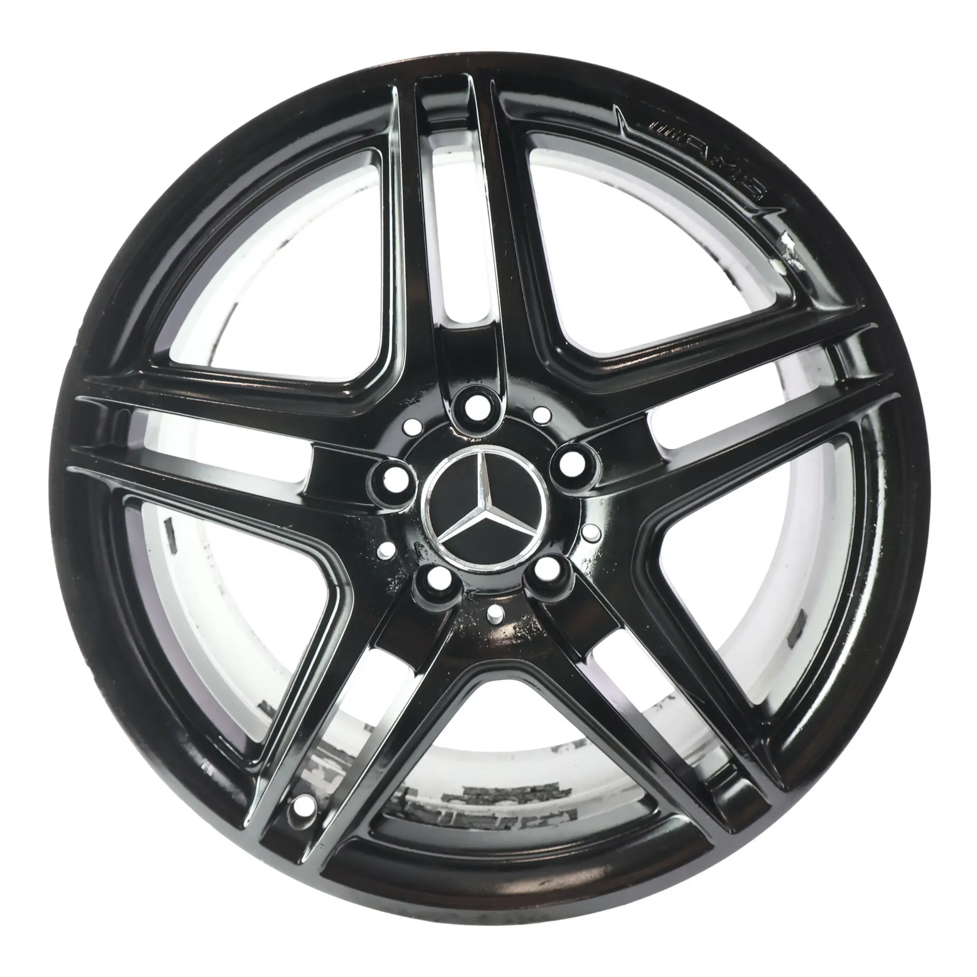 Mercedes W204 AMG Nero Cerchio In Lega A 5 Doppie Razze 18" ET:50 8J A2044014102