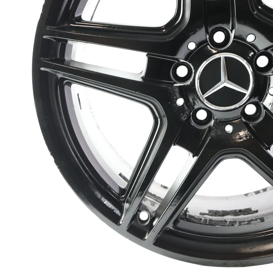 Schwarz 5-Doppelspeichen Felge 18" ET:50 8J für Mercedes W204 AMG mit Teilenummer A2044014102 Mercedes W204 AMG Schwarz 5-Doppelspeichen Felge 18" ET:50 8J - SKU A2044014102-1 - Teilenummer A2044014102