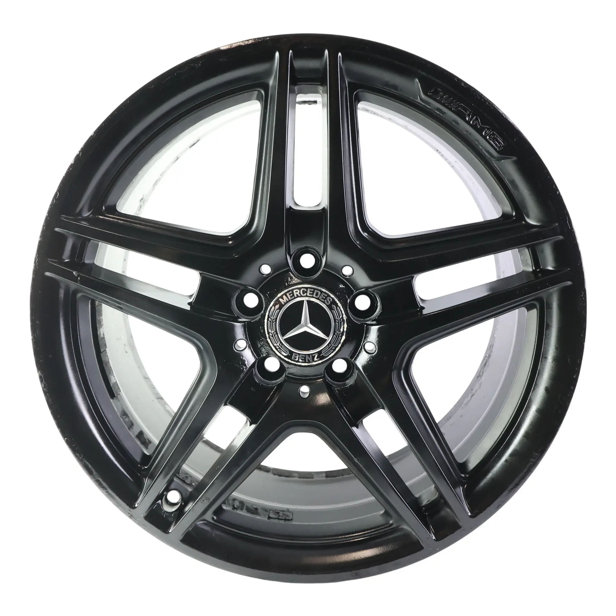 Mercedes W204 AMG Noir Jante Alliage À 5 Rayons Doubles 18" ET:50 8J A2044014102