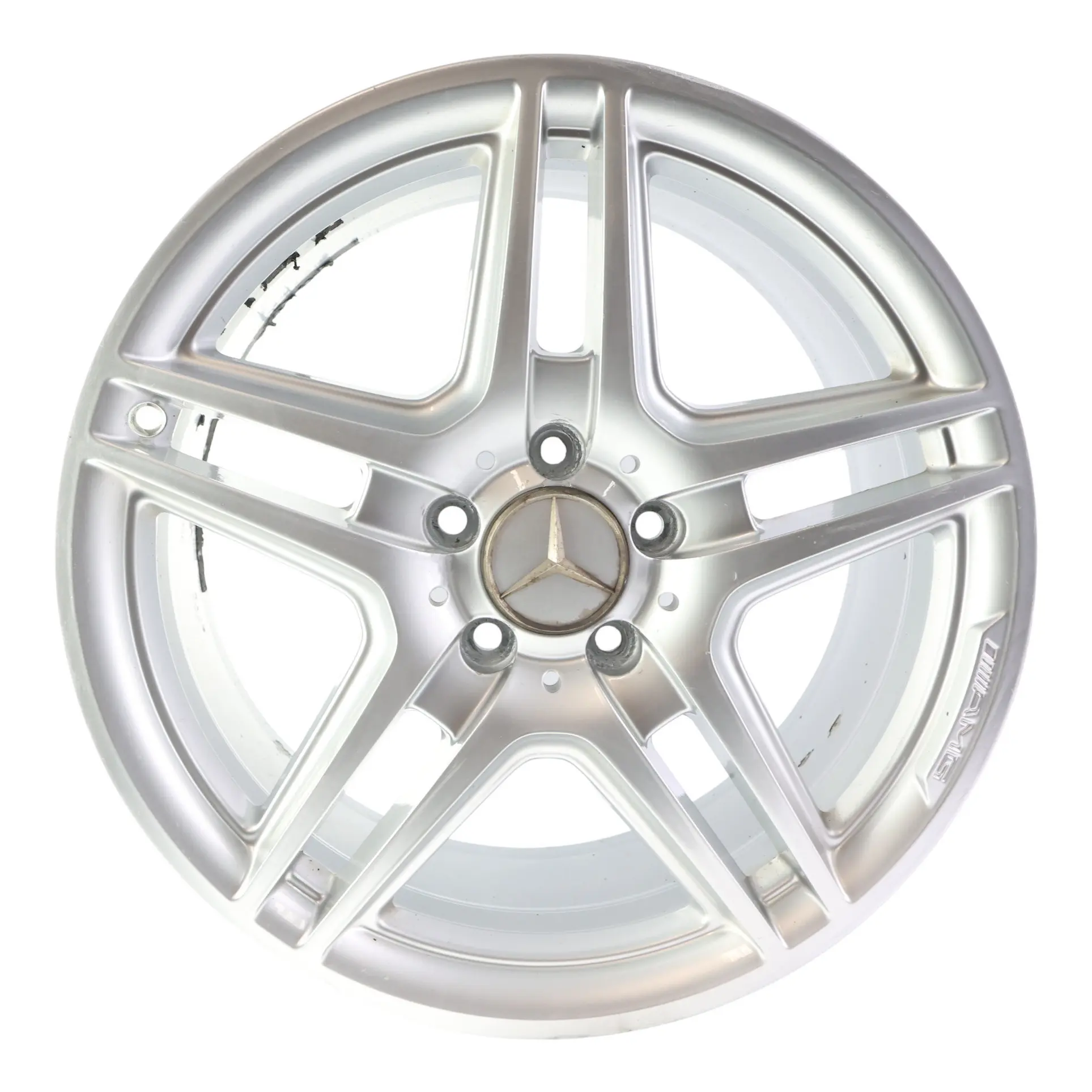 Mercedes W204 AMG Jante arrière en alliage argenté 18" 8,5J ET:54 A2044014202