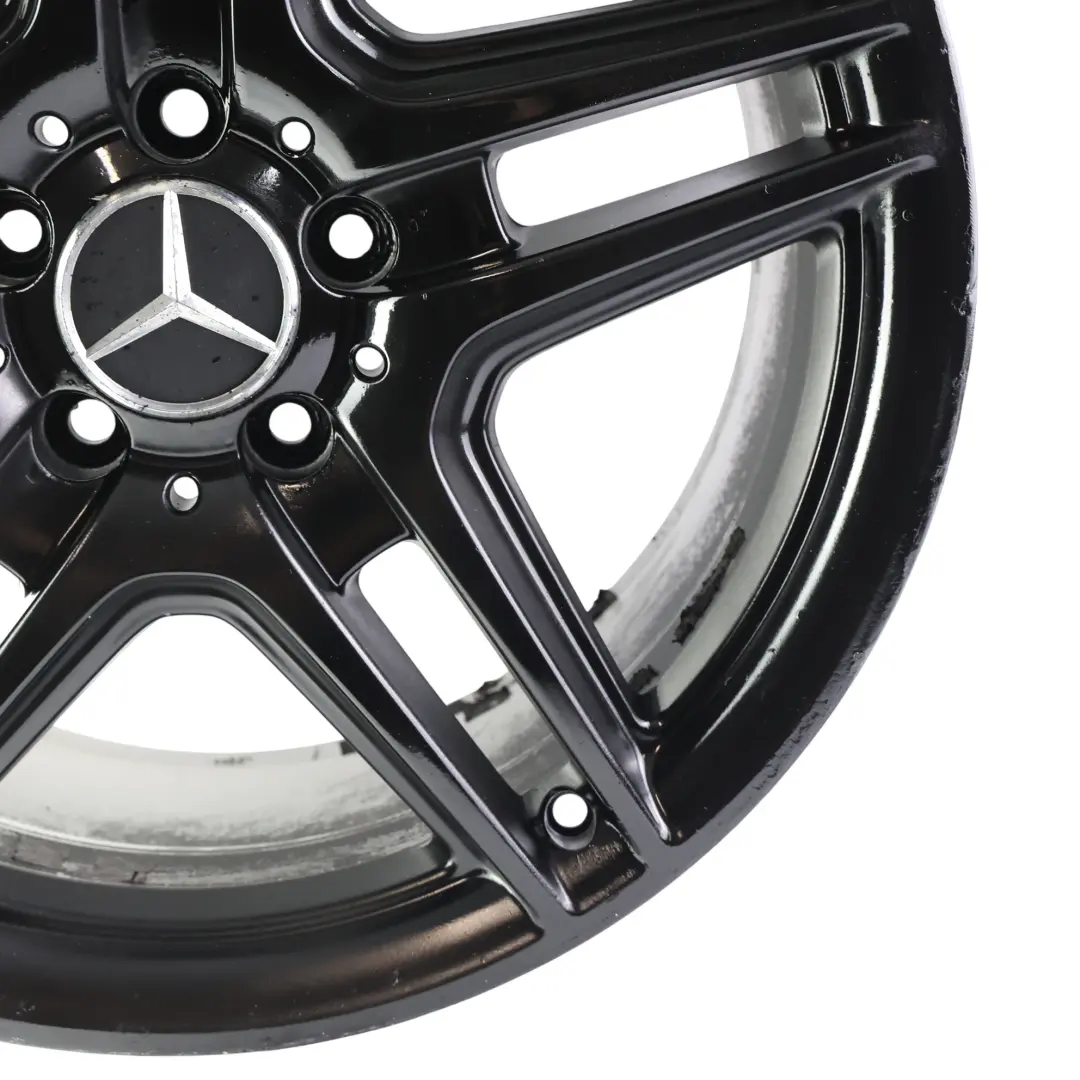 Mercedes W204 AMG Rear Black Alloy Wheel Rim 18" 8,5J ET:54 - SKU A2044014202-6 - Part number A2044014202