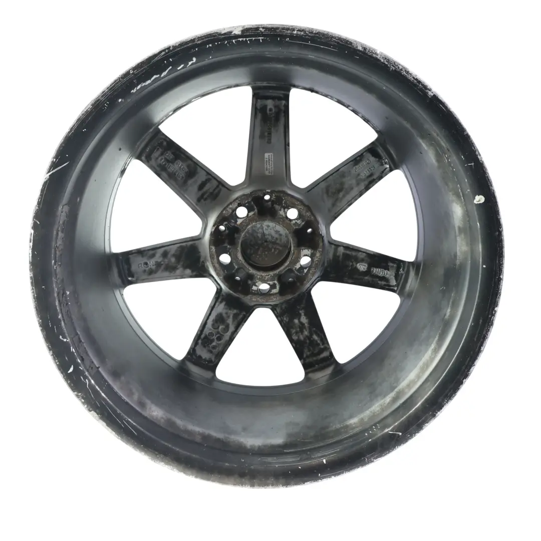 Mercedes W204 Llanta aleación negra delantera 7 radios 18" 8J ET:50 - SKU A2044019802-4 - Número de pieza A2044019802