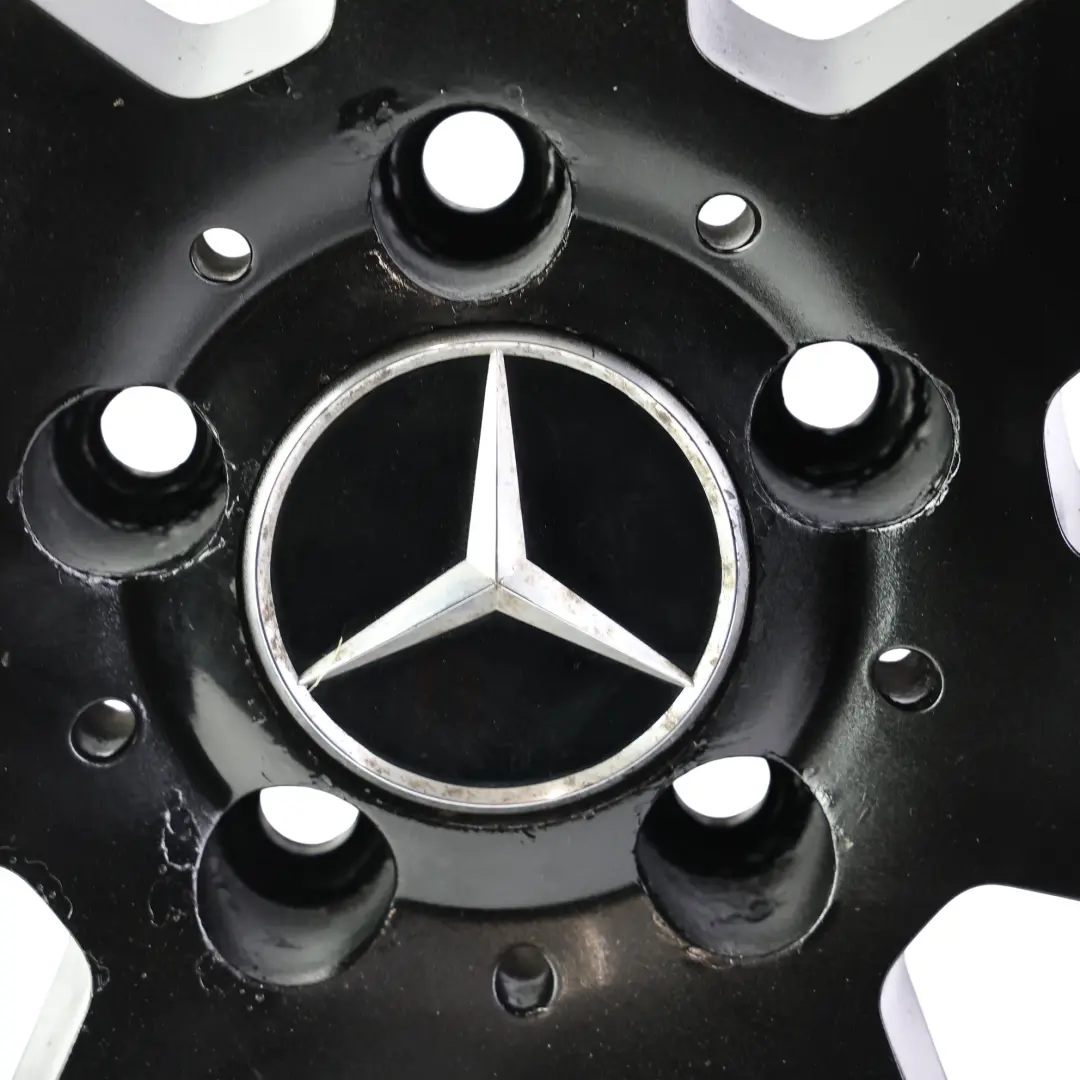 Mercedes W204 Llanta aleación negra delantera 7 radios 18" 8J ET:50 - SKU A2044019802-4 - Número de pieza A2044019802