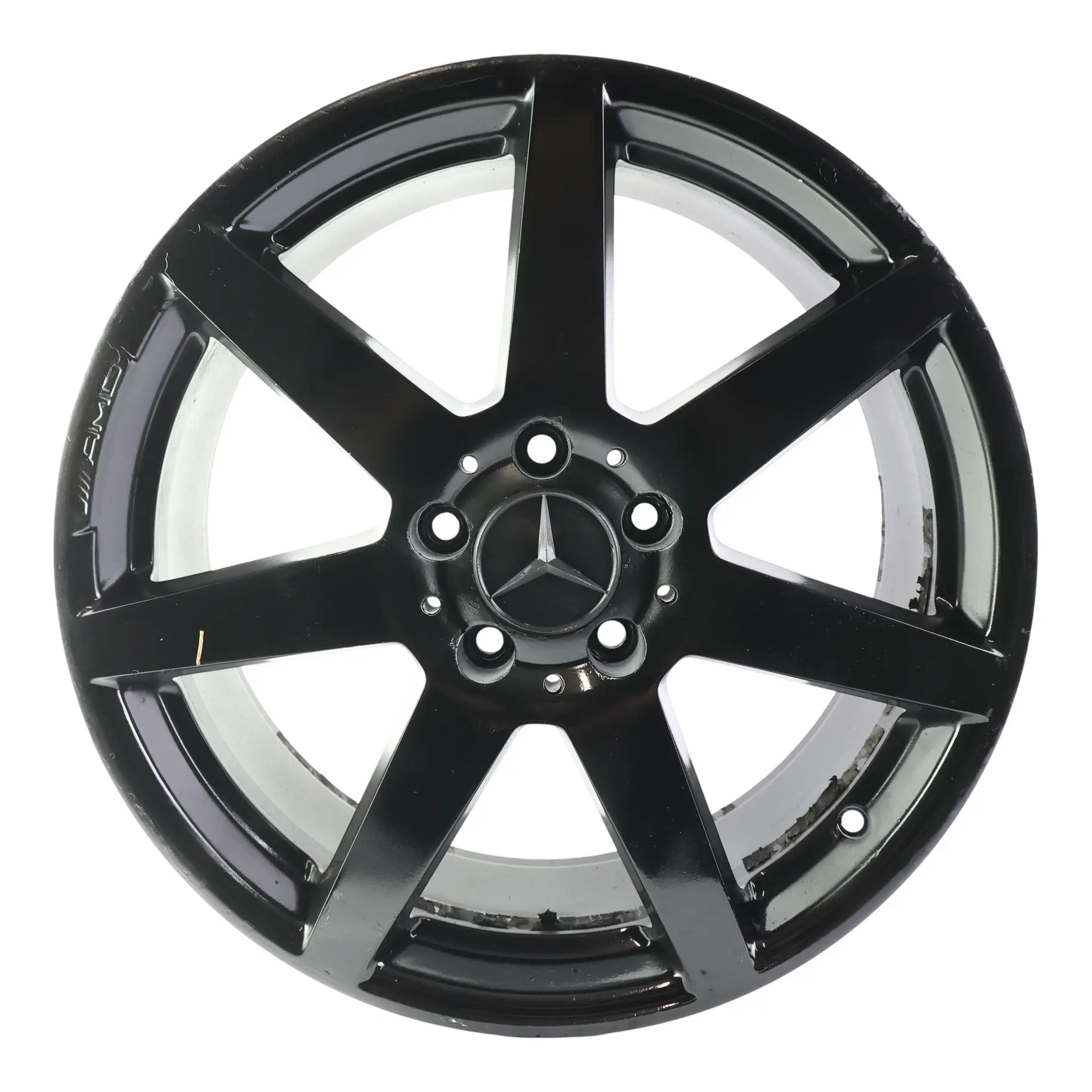 Mercedes W204 Llanta aleación negra delantera 7 radios 18" 8J ET:50 A2044019802