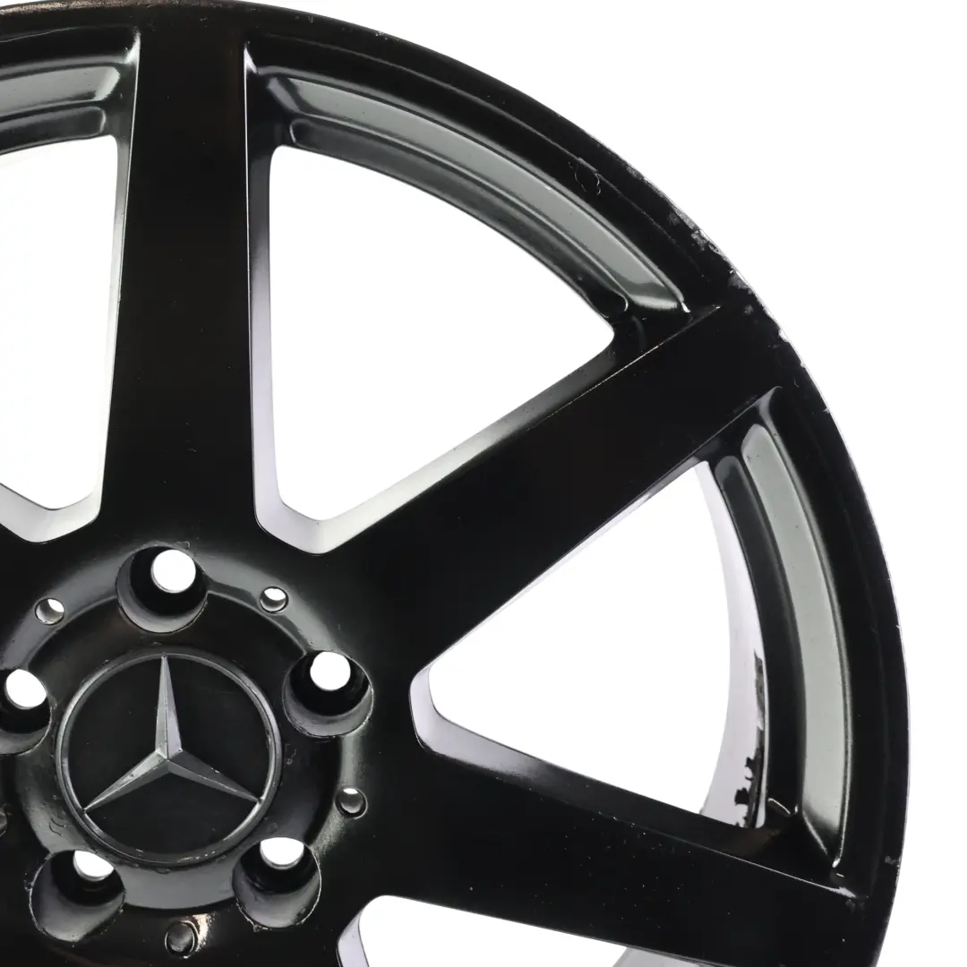 Mercedes W204 Jante alliage noir à 7 branches à l'avant 18" 8J ET:50 - SKU A2044019802-5 - Numéro de pièce A2044019802