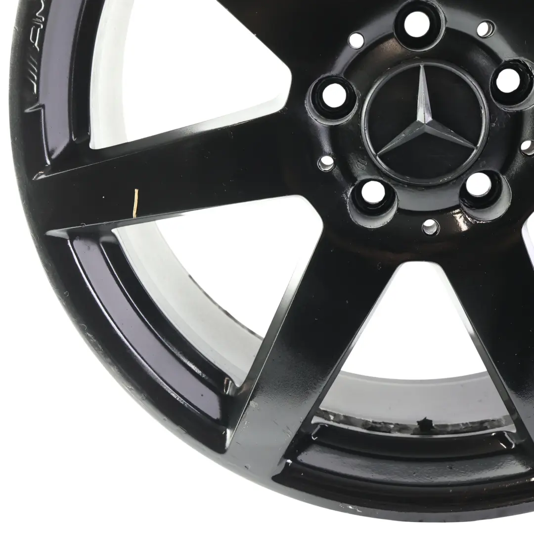 Mercedes W204 Jante alliage noir à 7 branches à l'avant 18" 8J ET:50 - SKU A2044019802-5 - Numéro de pièce A2044019802