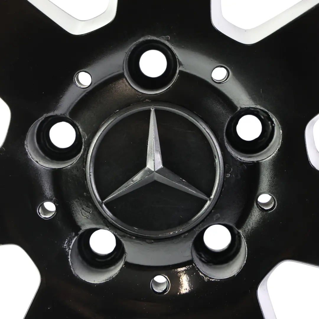 Mercedes W204 Jante alliage noir à 7 branches à l'avant 18" 8J ET:50 - SKU A2044019802-5 - Numéro de pièce A2044019802