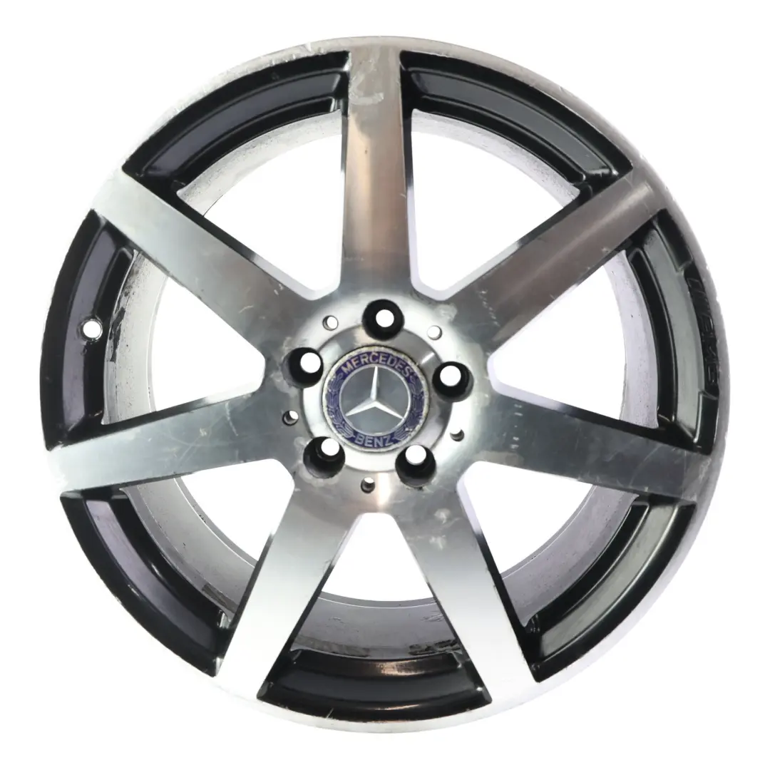 Mercedes W204 Llanta Aleación AMG 7 Radios Delantera 18" 8J ET:50 - SKU A2044019802-8 - Número de pieza A2044019802