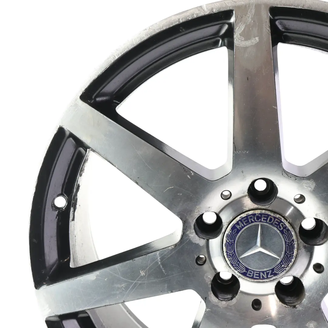 Mercedes W204 7-Spoke AMG Alloy Front Wheel Rim 18" 8J ET:50 - SKU A2044019802-8 - Part number A2044019802