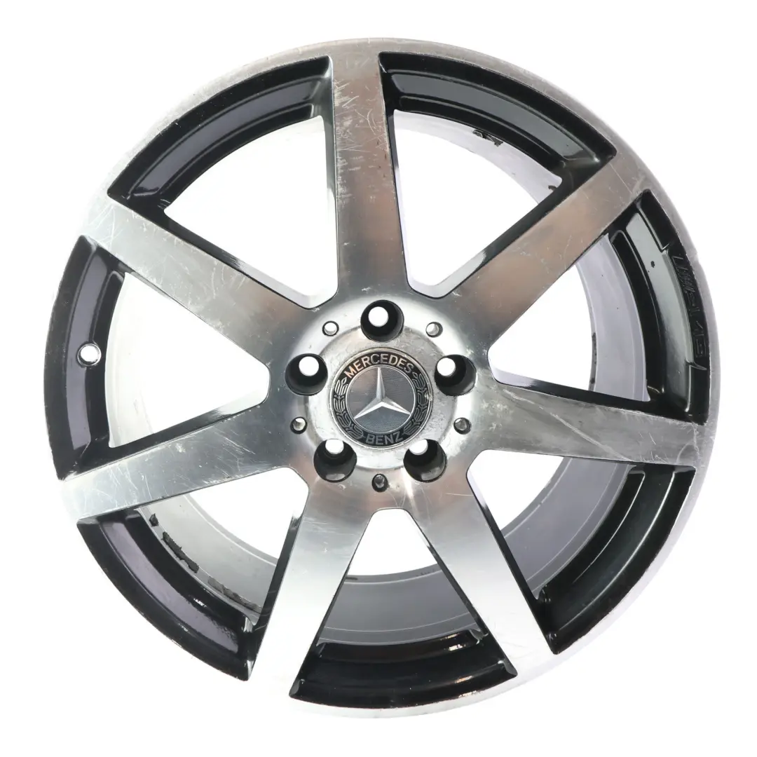 Mercedes W204 Llanta Trasera Aleación 7 Radios AMG 18" 8,5J ET:54 - SKU A2044019902-10 - Número de pieza A2044019902
